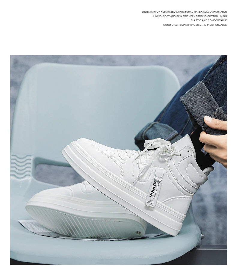 High-top classic casual sports shoes with durable soles and soft uppers, blending classic and fashionable styles. Ideal for hiki - Sun Studio