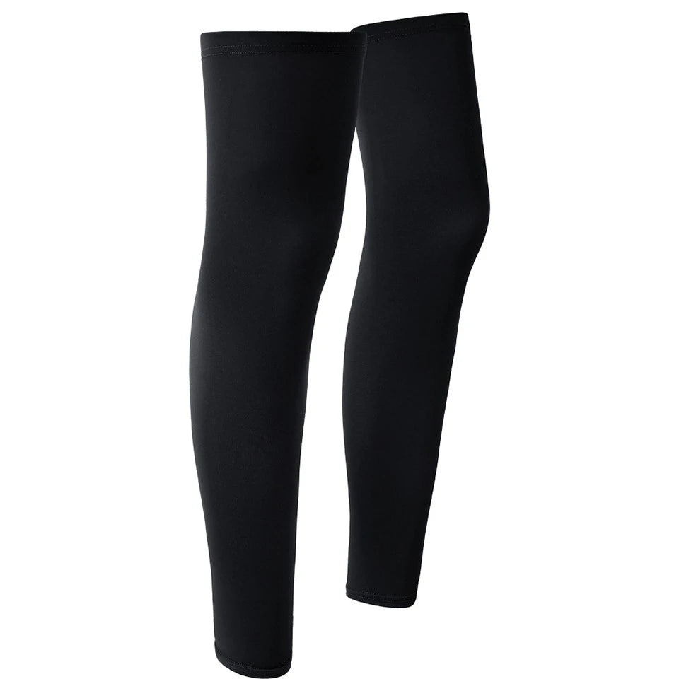 1Pair Summer Ice Thread Extended Leg Covers Thin And Breathable Knee Pads Silicone Anti-slip Sun Protection Leg Covers Cycling - Sun Studio