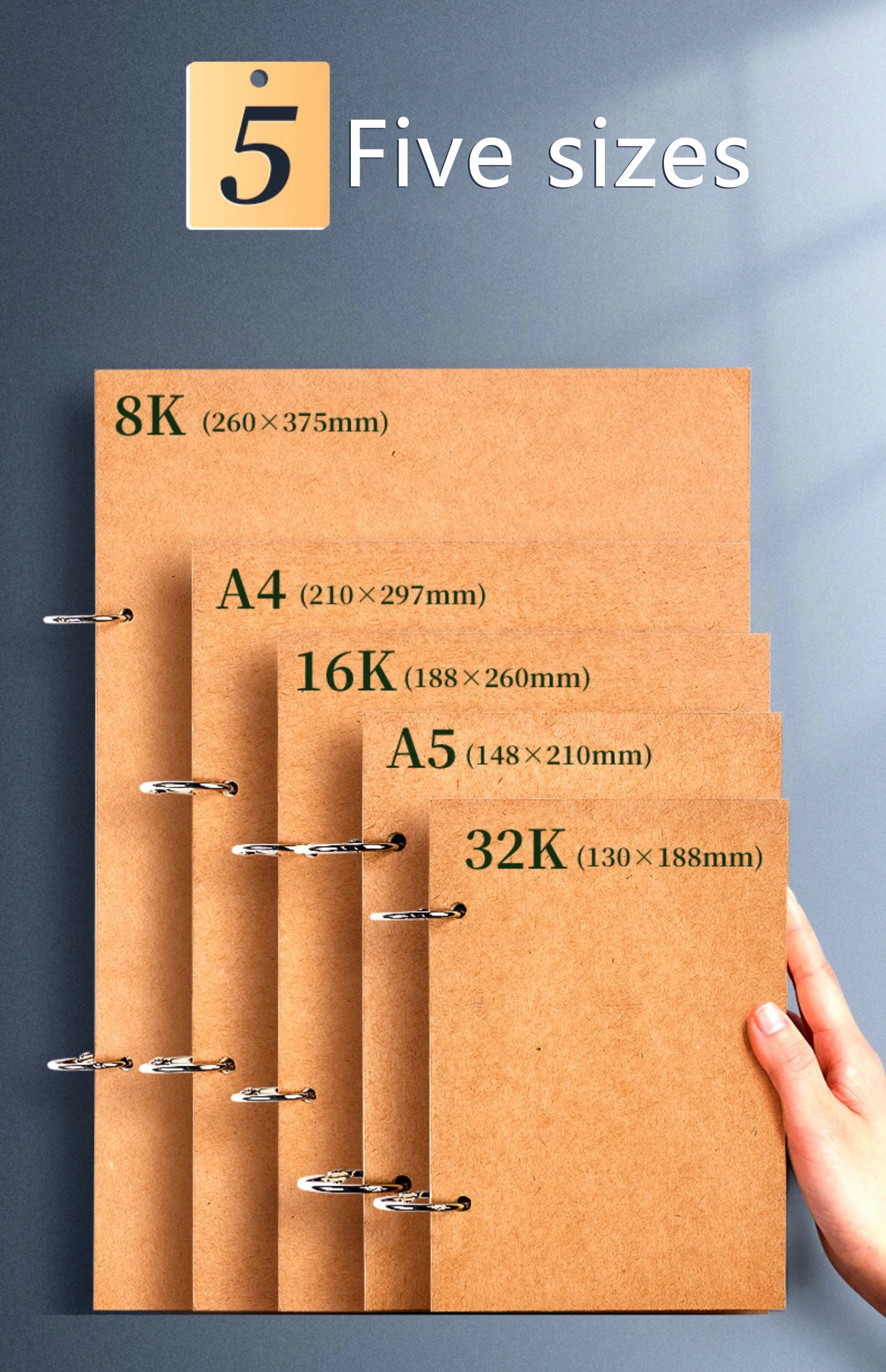 A4/A5/8K/16K/32K Sketchbook Detachable Think Paper Notebook for Painting DIY Creative Pratice Drawing Book Art School Supplies - Sun Studio