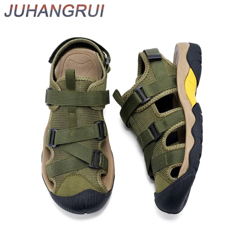 Summer Men Sandals Fashion Men's Casual Shoes Breathable Outdoor Beach Water Sports Shoes Non-slip Man Trekking Toursim Sandals - Sun Studio