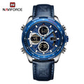 New NAVIFORCE Watches for Men Leather Mens Military Sport Waterproof Watch Quartz WristWatch Chronograph Male Clock - Sun Studio