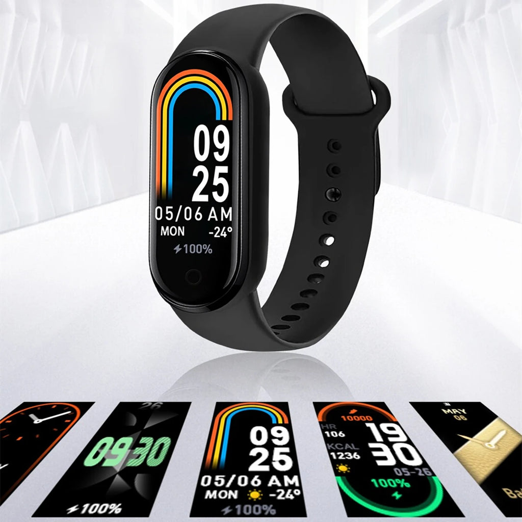 Sports Smart Watch Music Control Fitness Calorie Track Bracelet Phone Information Remind Steps Bluetooth Smart Watches M8 Band - Sun Studio