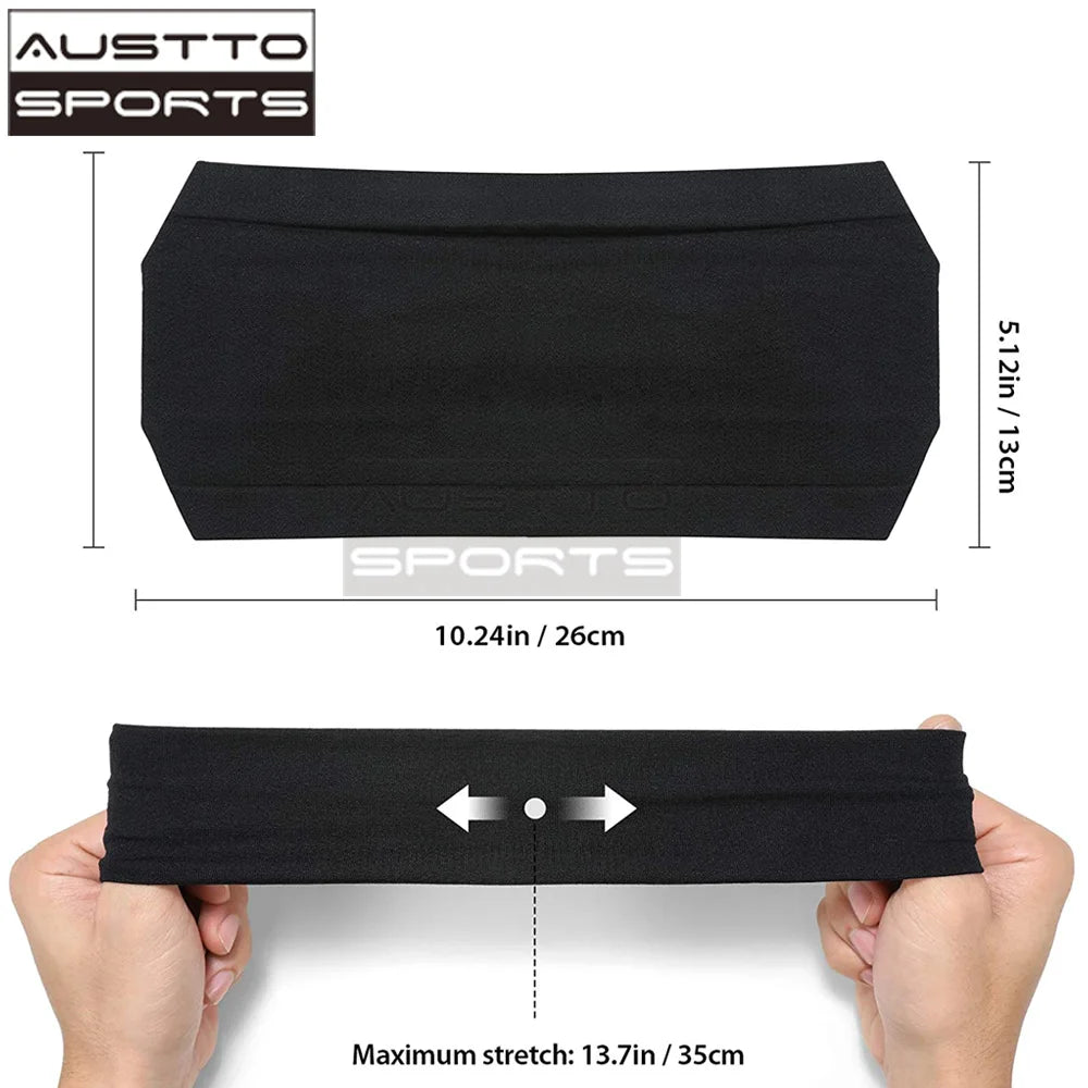 Austto Sports Athletic Headbands Cooling Sweatband for Men Women Running Cycling Hiking Yoga Fitness - Sun Studio