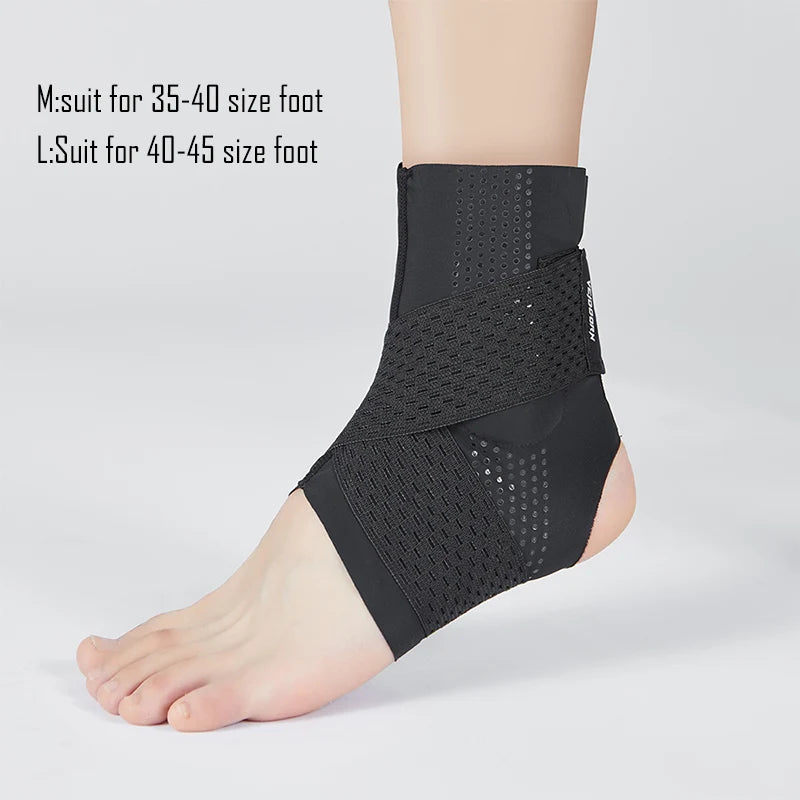 Veidoorn Premium Adjustable Ankle Support Brace with Silicone Pad Massage Point Sport Fitness Ankle Brace Foot Protection - Sun Studio