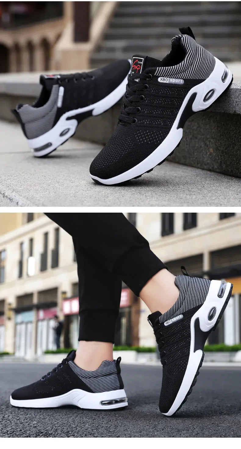 Shoes men 2025 new trend men's shoes breathable lace-up running Korean version light casual sports - Sun Studio