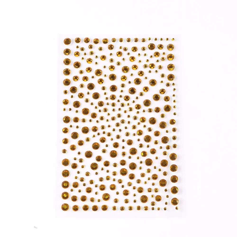 Face Decorations Rhinestone Stickers for Music Festival Halloween Party Mobile Crystal Sticker Women Girls DIY Diamond Stickers