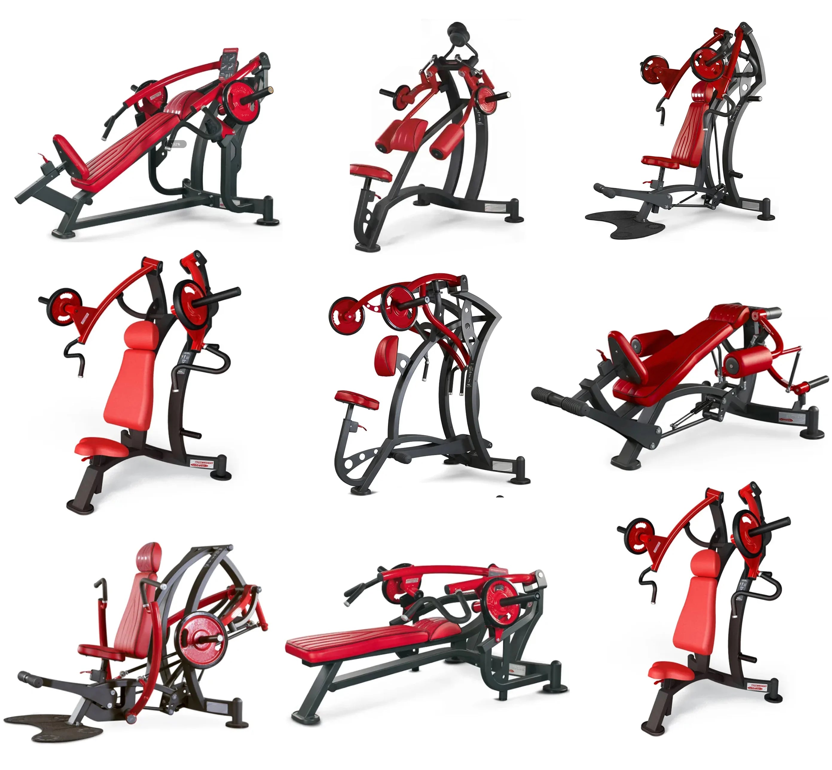 Gym strength equipment Chest pushing and high back training  and lying posture device commercial multi-functional leg flexion - Sun Studio