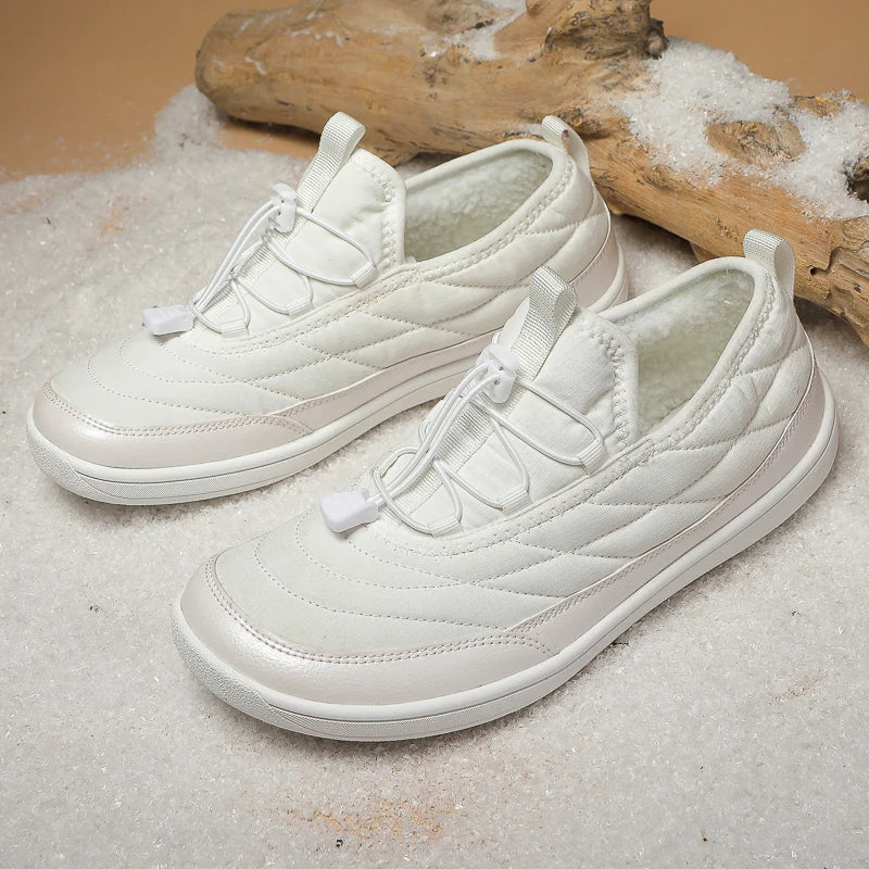 New Winter Warm Snow Barefoot Casual Shoes Waterproof Non-Slip Women Men Hiking Shoes Outdoor Warm Fur Work Ankle Shoes Big Size - Sun Studio