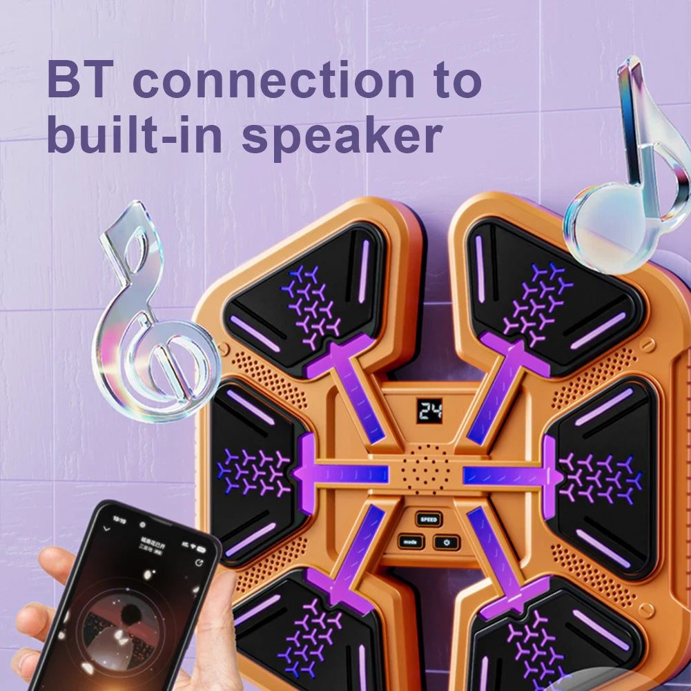 Music Boxing Machine Wall-Mounted Smart Bluetooth-Compatible Punching Equipment Boxing Training Machines For Adults Kids - Sun Studio