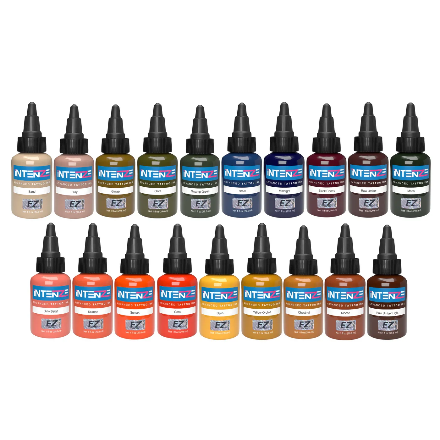 1oz INTENZE Tattoo Permanent Tattoo Pigment Permanent Body Art Tattoo Supply Professional Quality Semi-Permanent Skin Supply - Sun Studio