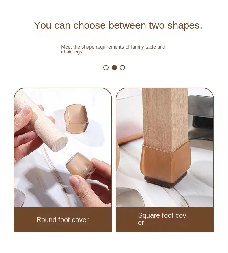 16Pcs Silicone Furniture Non-Slip Legs Pads Chair Leveling Feet Mat Hardwood Floors From Scratches Protectors Mat Home Decor - Sun Studio