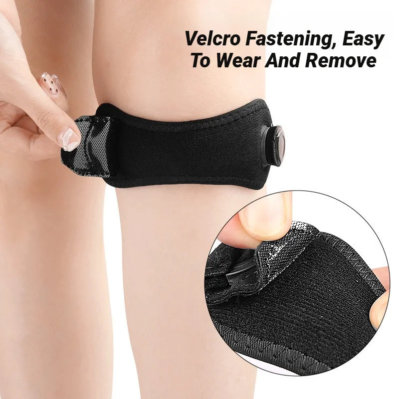 1Pcs Patella Tendon Knee Strap ,Knee Pain Relief Support Brace Hiking, Soccer, Basketball,Running,Jumpers Knee,Tennis,Tendonitis - Sun Studio