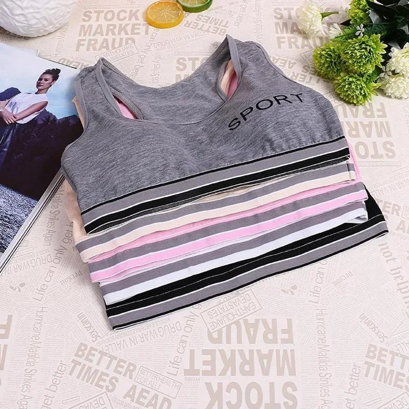Fitness Sports Bra Women Shockproof Sexy High-Intensity Yoga Bra Bralette Running Gym Vest Cotton Underwear Fashion  Sports bra - Sun Studio