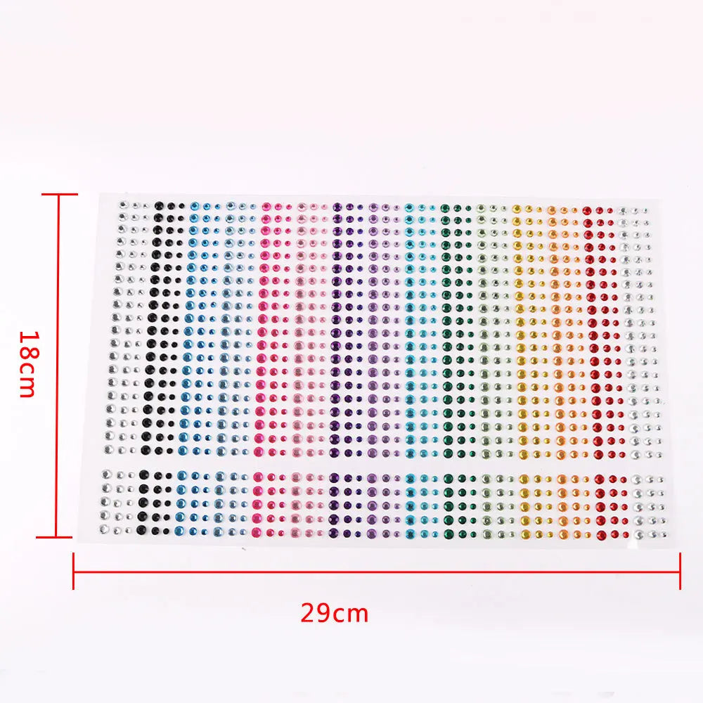 Face Decorations Rhinestone Stickers for Music Festival Halloween Party Mobile Crystal Sticker Women Girls DIY Diamond Stickers - Sun Studio