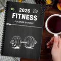 1PC Fitness Planner Bundle-Fitness Journal Workout Log Book Bundle – Fitness Plan Book - Schedule-Daily Fitness Planners - Sun Studio