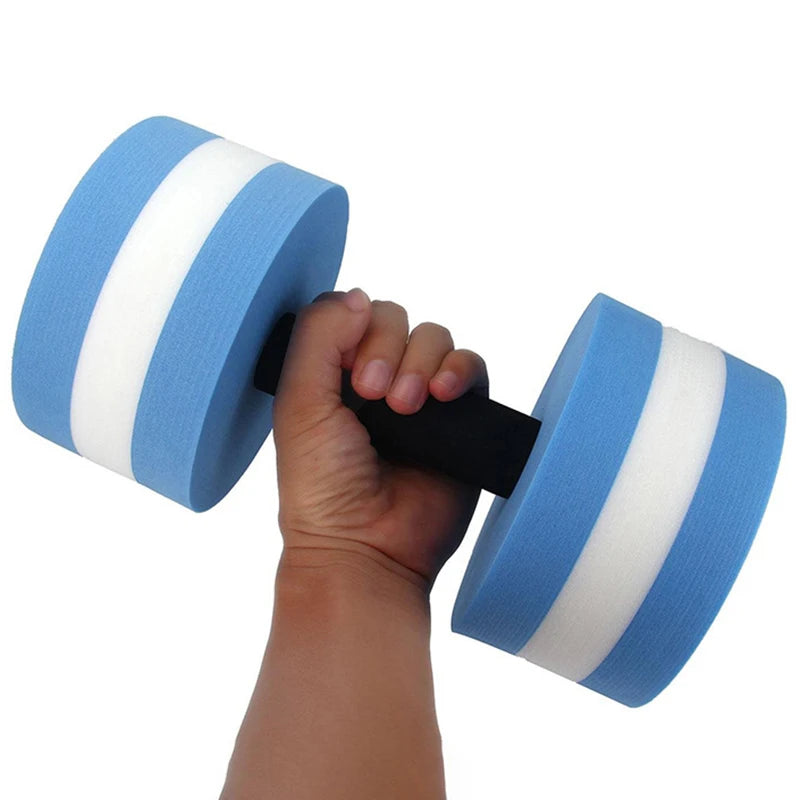 Floating Swim Gym Dumbbell Water Weight Aerobics Fitness Pool Water Swimming Aqua Exercise Barbell EVA Foam Aquatics Dumbbell - Sun Studio
