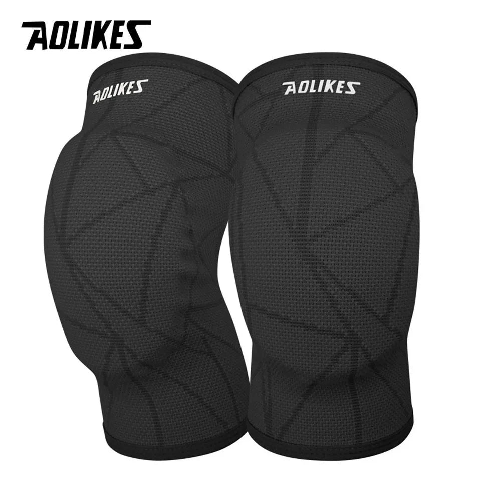 AOLIKES Volleyball Knee Pads, Knee Protector Support for Children,Teenagers,Adult,Professional Grade Knee Pads for Dance,Cycling - Sun Studio