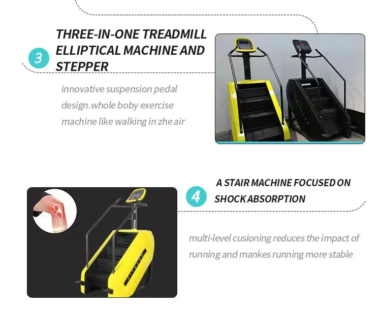 Fitness Stair Master Pink Electric Stair Climber Machine Commercial Gym Equipment Body Exercise Stair Stepper - Sun Studio