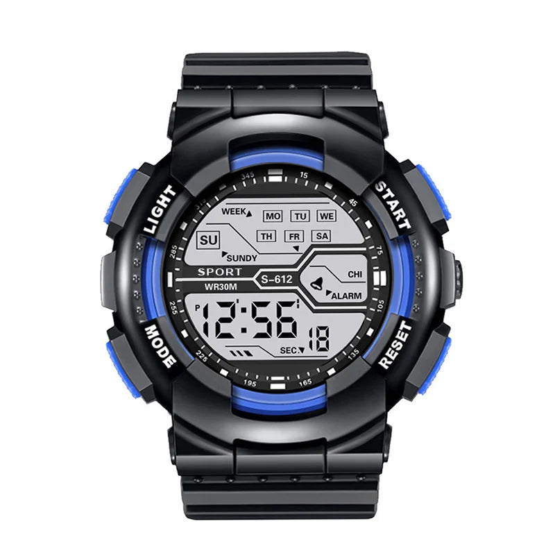 Sports Digital Electronic Watch 55mm Large Dial Sport Watch Outdoor Multifunction Watches Clock for Men Teen Student - Sun Studio