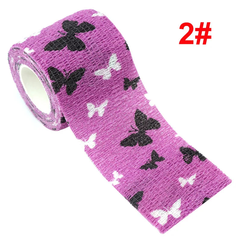 Animal Pattern Printed Self Adhesive Elastic Bandage 4.5m Sports Wrap Tape for Finger Joint Knee First Aid Kit Pet Tape - Sun Studio