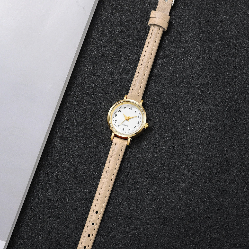 Fashion  Small Dial Women's Quartz Watch Ladies Leather Strap Wrist Watches Reloj Mujer（Without Box） - Sun Studio