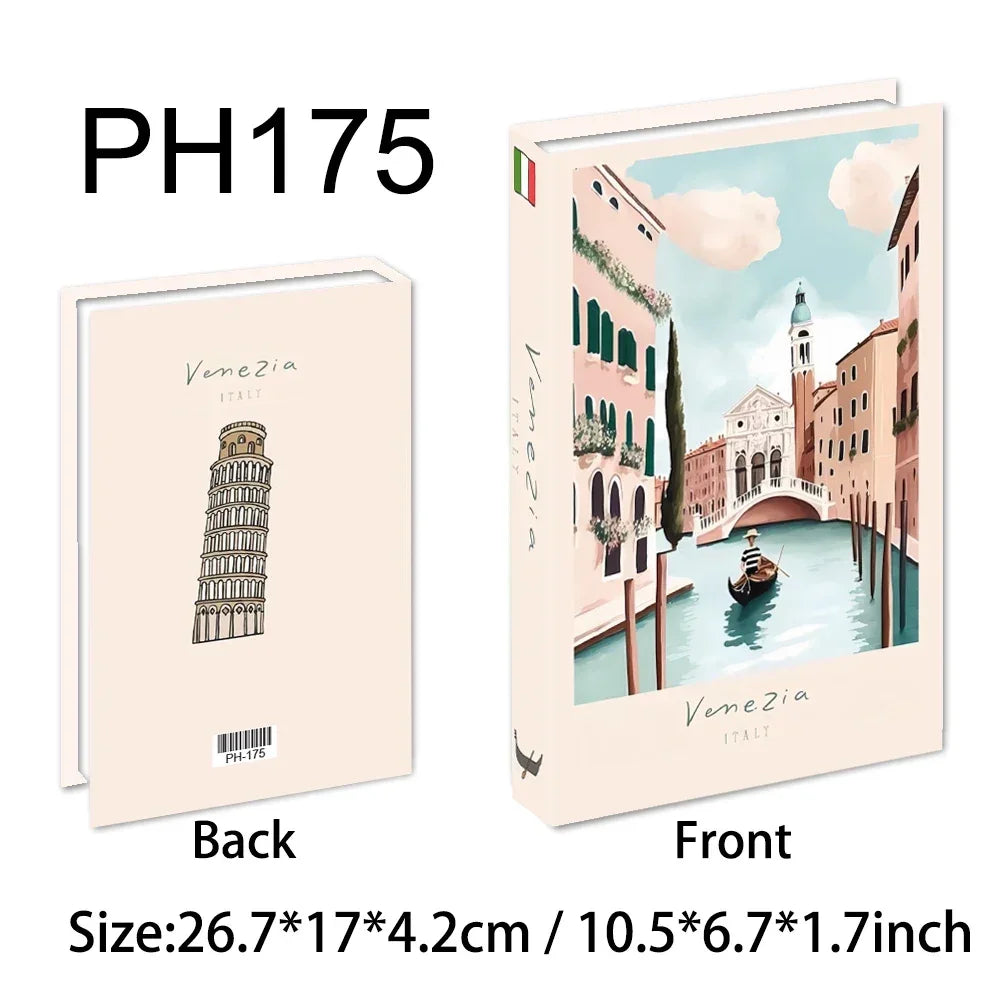 Colorful Travel Series Fake Books For Home Decor Coffee Table Ornaments Fashion Decoration Books for Living Room Amalfi Italy