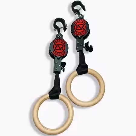 Birch Fitness Rings High Load-Bearing Adjustable Home Gymnastics Exercise Equipment Stamping Pull up Rings Wooden - Sun Studio