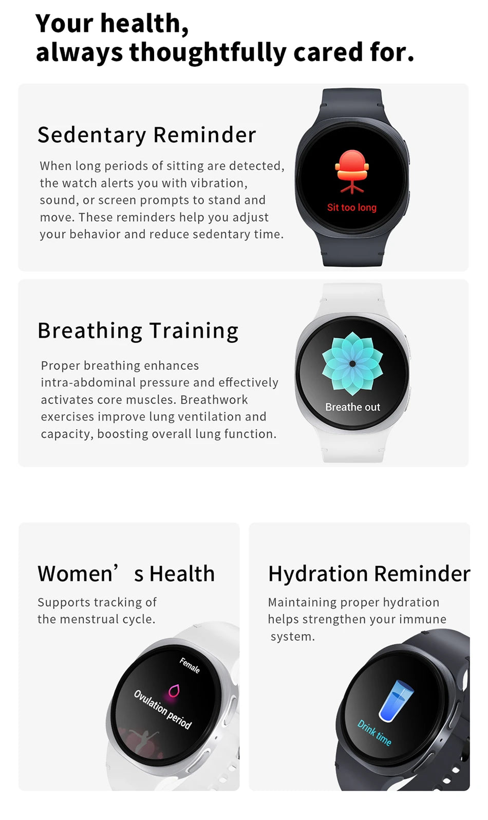Smartwatch 8 Mini Watch GPS Track Smart Watches For Men Women Sports Heart Rate Bluetooth Call NFC IP68 Waterproof Compass Band - Sun Studio