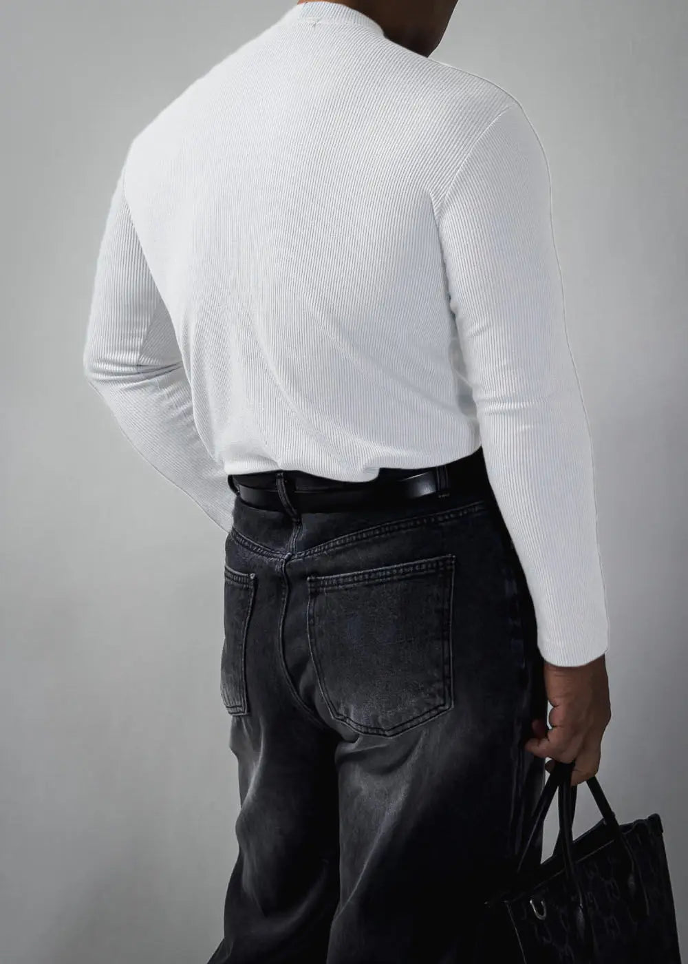 Fitness T-shirt Men's Clothes Spring Autumn Training Suit Threaded Turtleneck Slim Fit Sports Quick Dry Breathable Long Sleeves - Sun Studio
