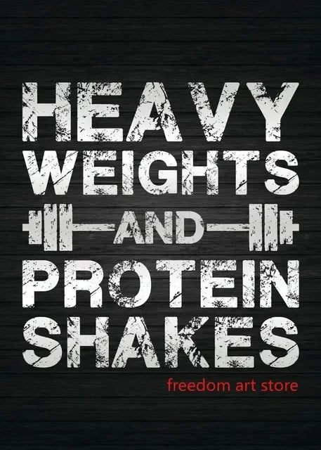 Gym Motivation Muscle Man Bodybuilding Fitness Strength Barbell Art Poster Canvas Painting  Wall Print Picture for Home Gym Deco - Sun Studio