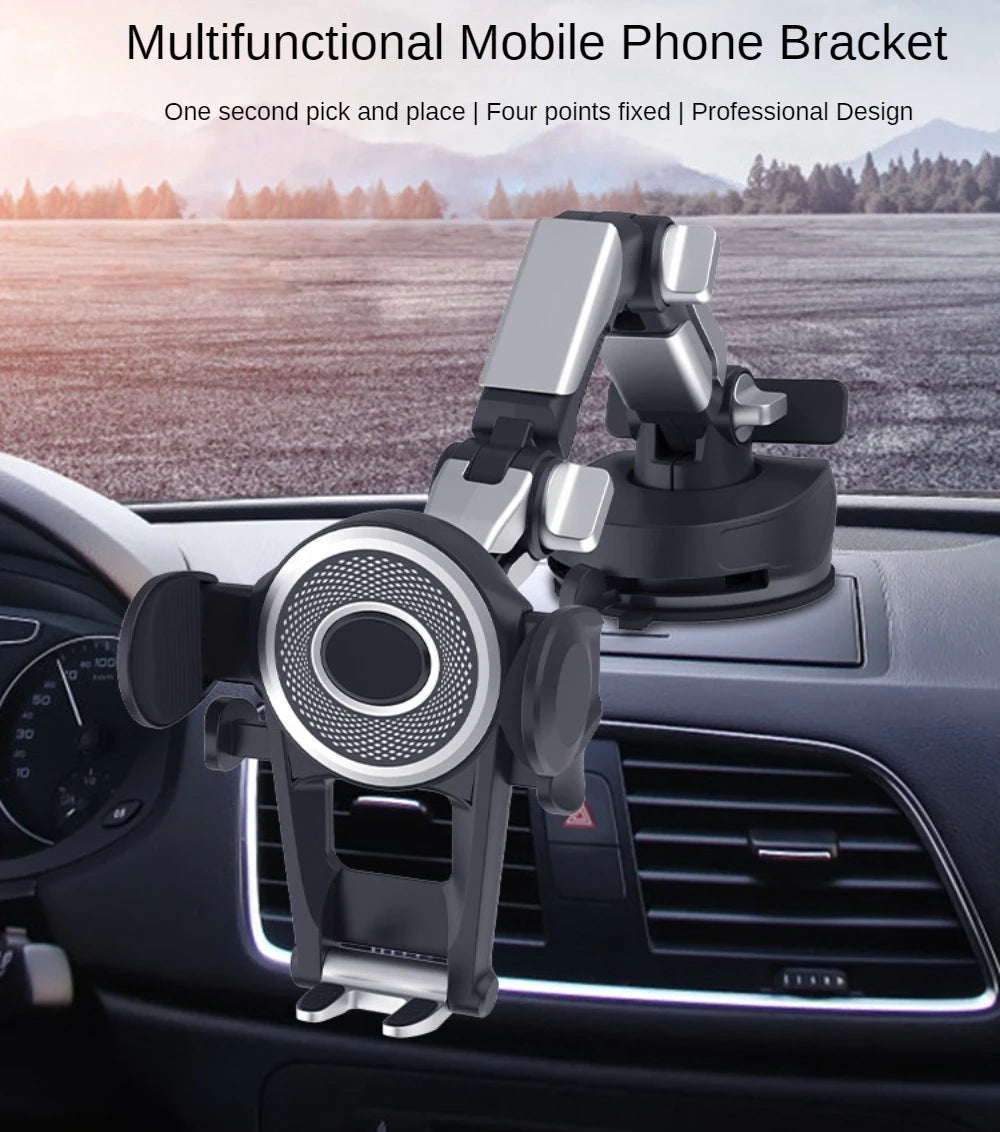 Heavy Duty Phone Mount for Car Windshield Dashboard Long Arm Suction Cup Phone Stand Holder 4.7-6.8inch Smartphone GPS Mount - Sun Studio