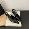 Summer Pointed Toe Women Sandals Fashion Singbacks Mules ShoesLadies Elegant Low Heel Stripper Party Sandalias Tacones Bajos - Sun Studio