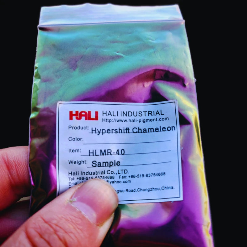 1G/Jar Super Chameleon Automotive Paint Pigment Powder Hypershift Chameleon Pigment Colorshift Blue/Red/Purple Item:HLMR-46
