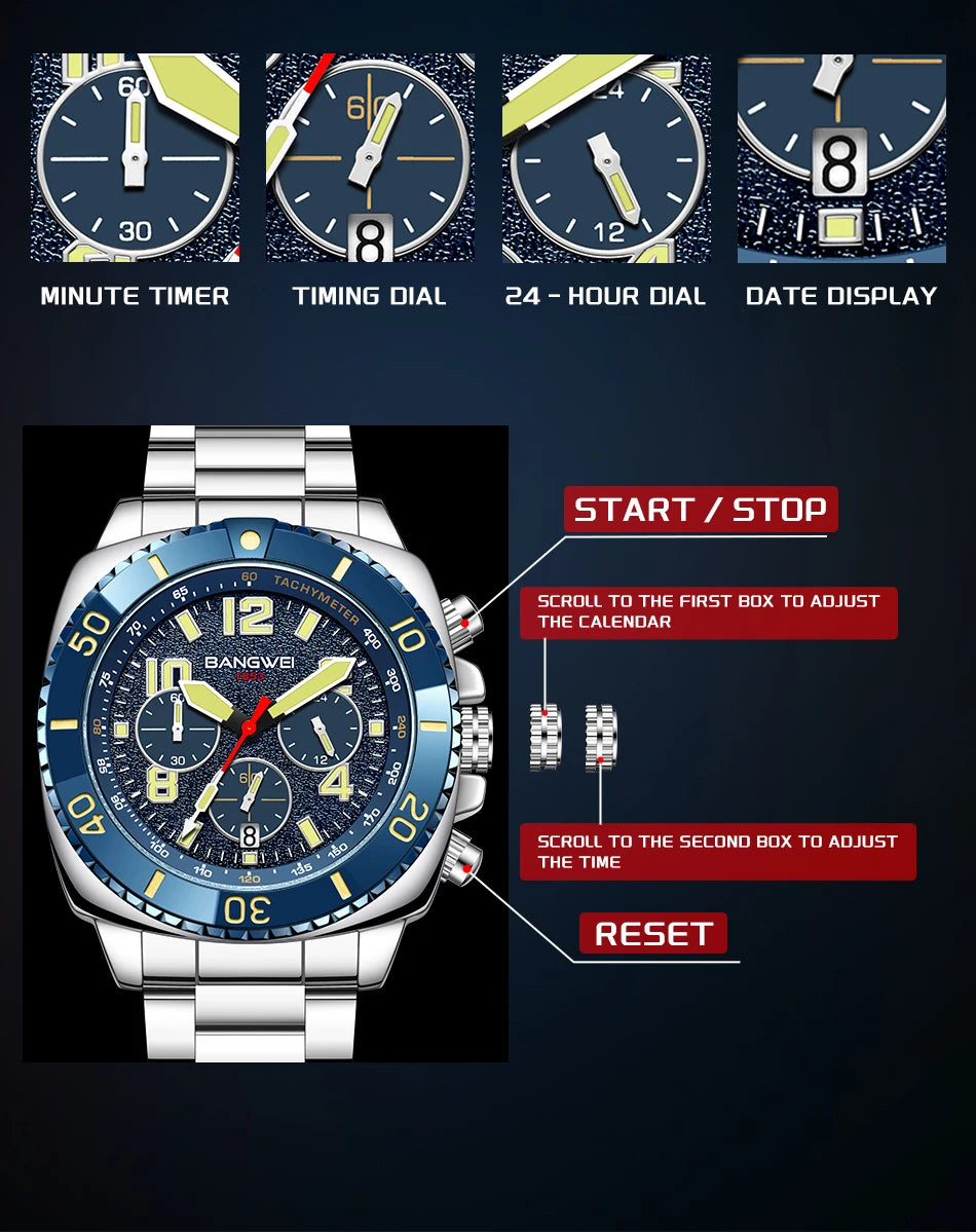 LIGE Men Military Watch Waterproof Wristwatch LED Quartz Clock Sport Watch Male Watches Men Business Clock Relogios Masculino - Sun Studio