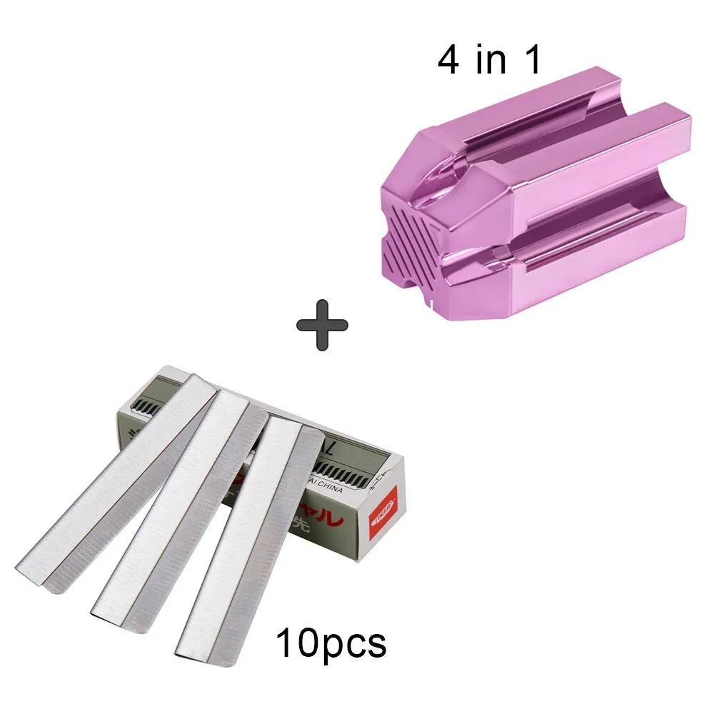 Eyebrow Pencil Microblading Supplies Set Waterproof Eyebrow Tattoo Tint Enhancers With Sharpener Brow 10Pcs Brow Trimmer Blade