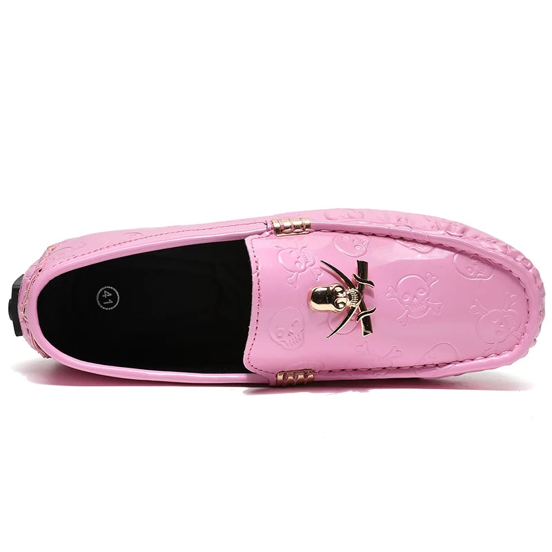 Luxury Style Male Formal Wedding Shoes Slip-on Men Pink Fashionable Casual Moccasins Shoes Big Size 47 48 Adult Party Shoes - Sun Studio