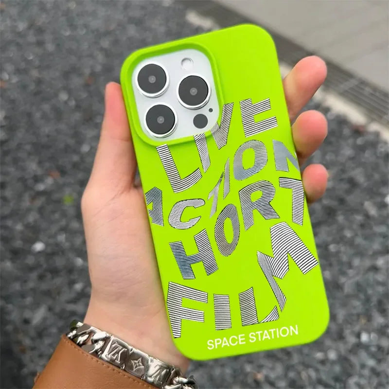 American Style 15 Pro Max Phone Case For iPhone 16 14 15 13 12 11 X XR XS 14 15 16 Plus Half Pack Hip Hop Label Y2K Phone Cases - Sun Studio
