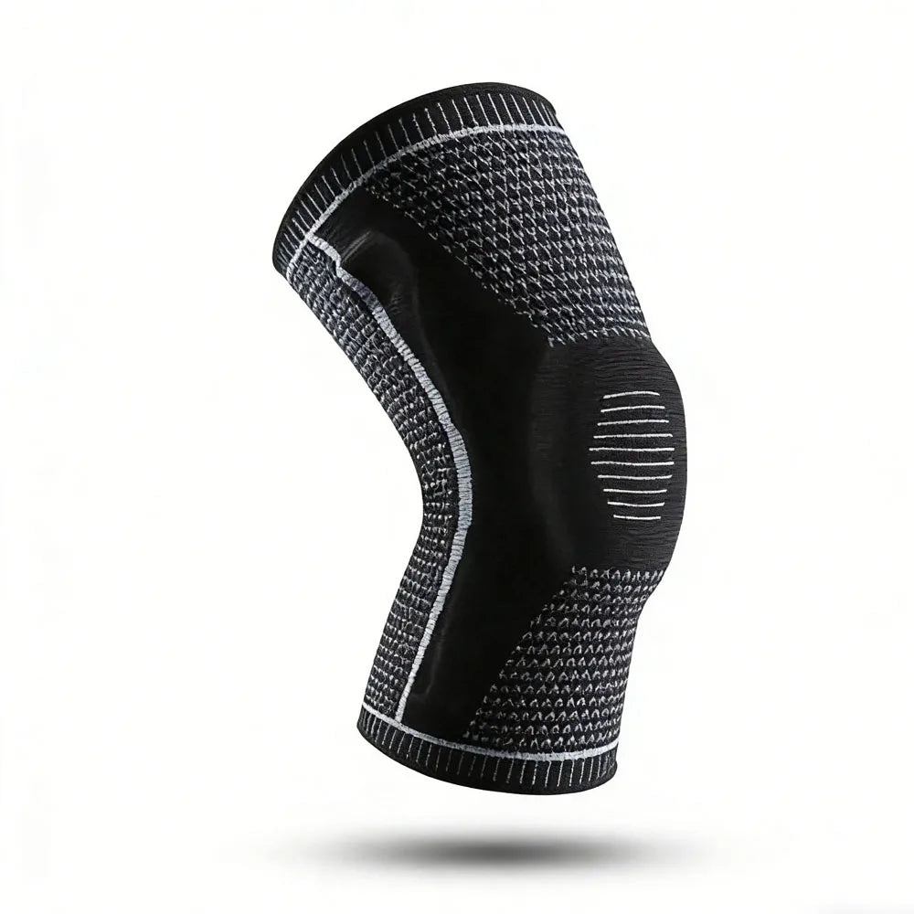 1PC Silicone Knee Pads Strap Patella Medial Support Meniscus Compression Knee Braces for Running Sport Knee Protection - Sun Studio