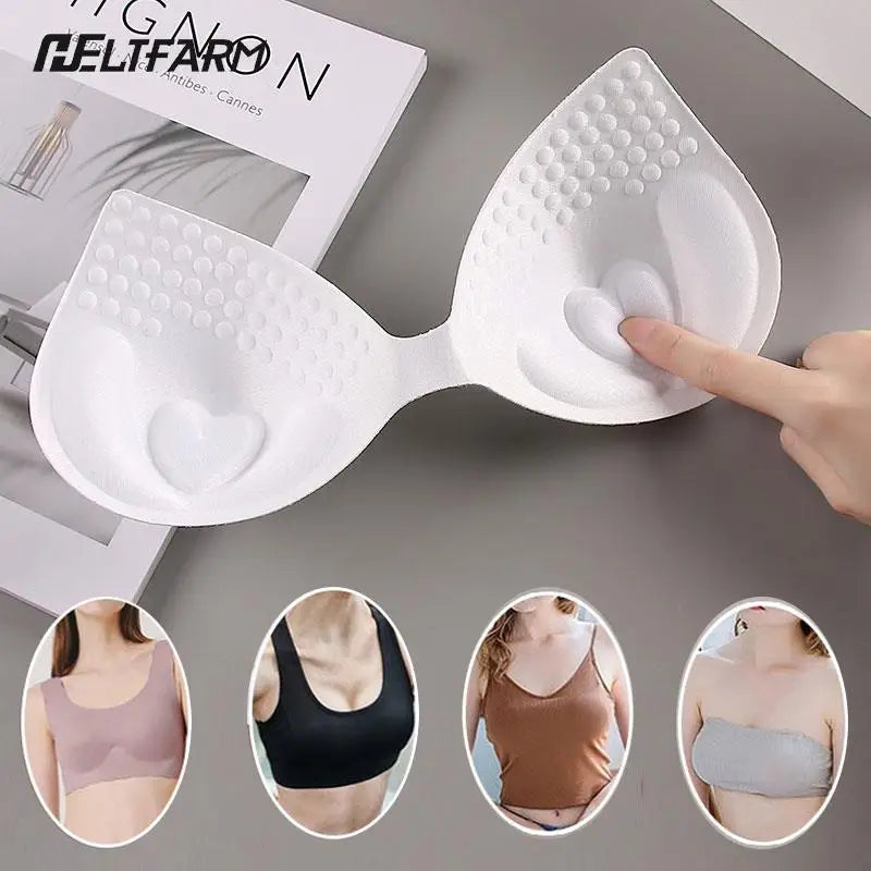 Swimsuit Padding Inserts Women Clothes Accessories Foam Triangle Sponge Pads Chest Cups Breast Bra Inserts Chest Pad - Sun Studio