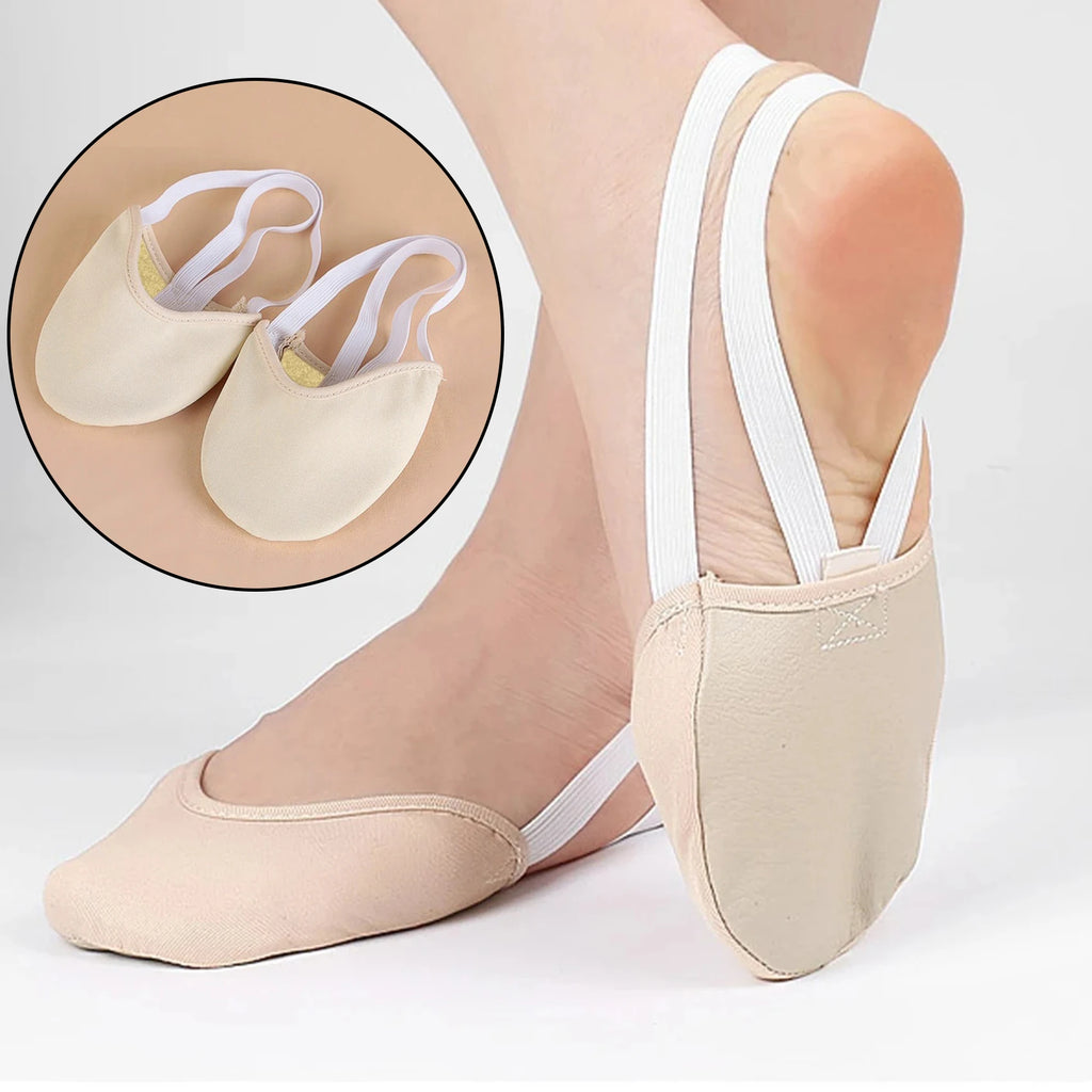 Half Length Rhythmic Gymnastics Equipment Soft Breathable Socks Knitted Sole Shoes Art Gym Child Adult Dancing Pads Insoles - Sun Studio