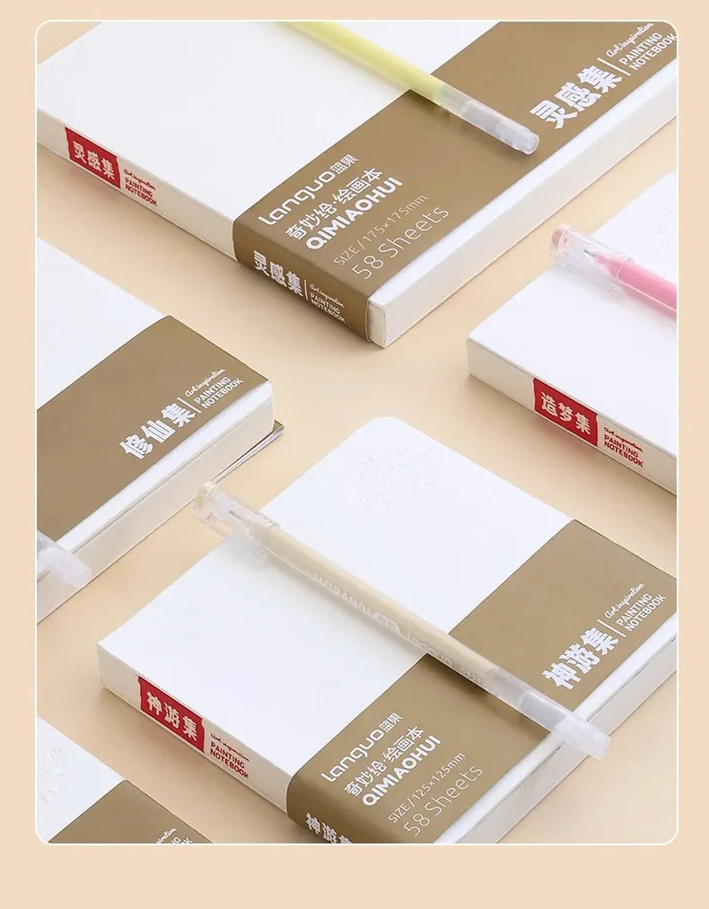 Multiple Specificacations WaterColor Sketchbook 58 Sheet Thickening 200g Drawing Notebook for Drawing Painting Book Art Supplies - Sun Studio