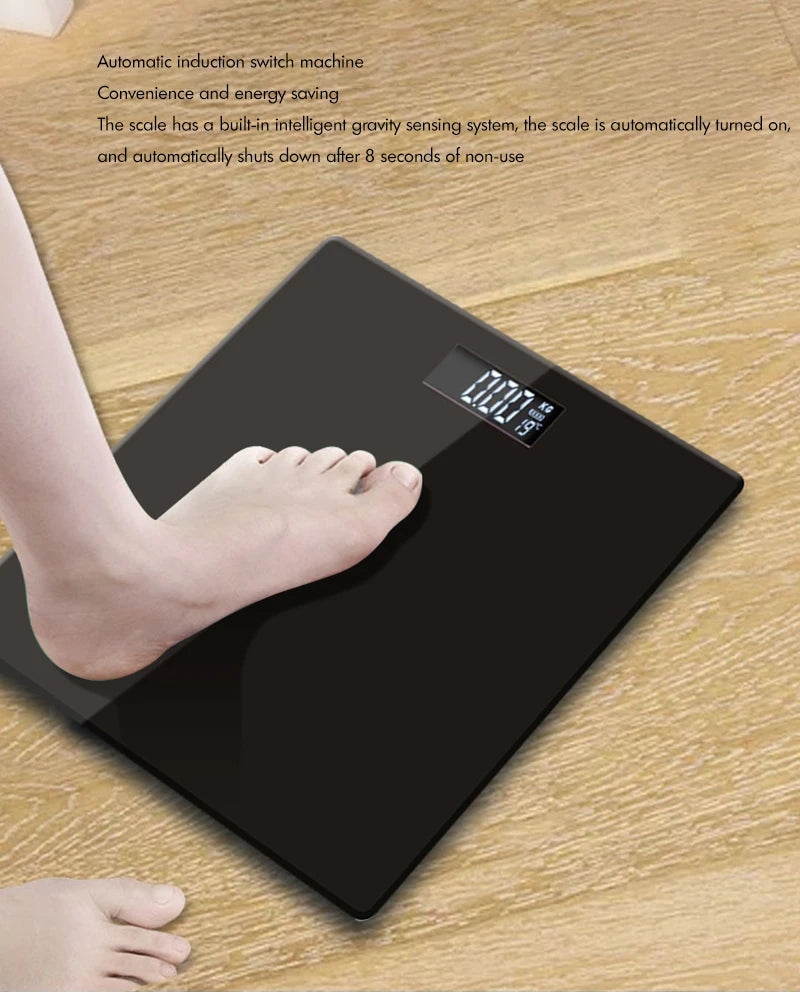 Scale for Body Weight , Digital Bathroom Scale with Step-On Technology, 3 Backlit Display, 180kg Weight Scale, ميزان وزن - Sun Studio