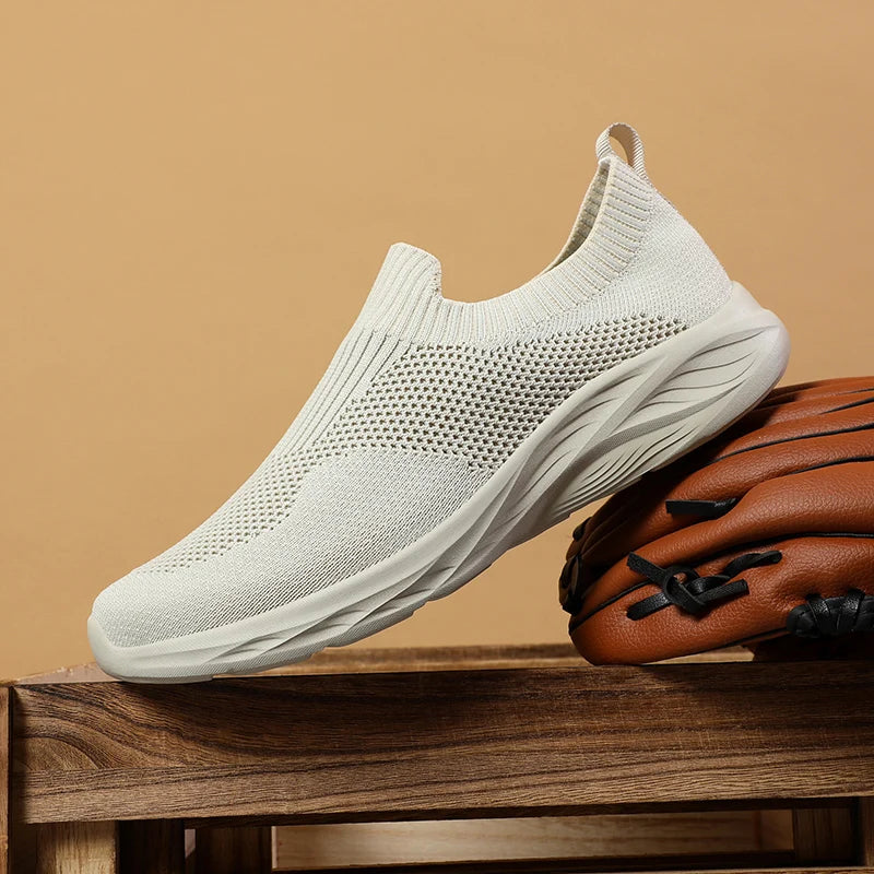 Men Casual Shoes Breathable Sneakers Men Lightweight Walking Running Shoes for Couple Slip on Loafers Zapatillas Hombre Size 48