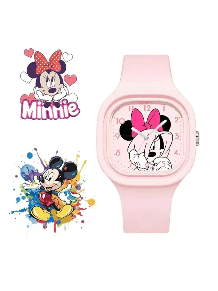 New Mickey Minnie Mouse Children Watches Kids Boy Girl Cute Anime Cartoon Primary  School Student Fashion Watch birthday gifts - Sun Studio