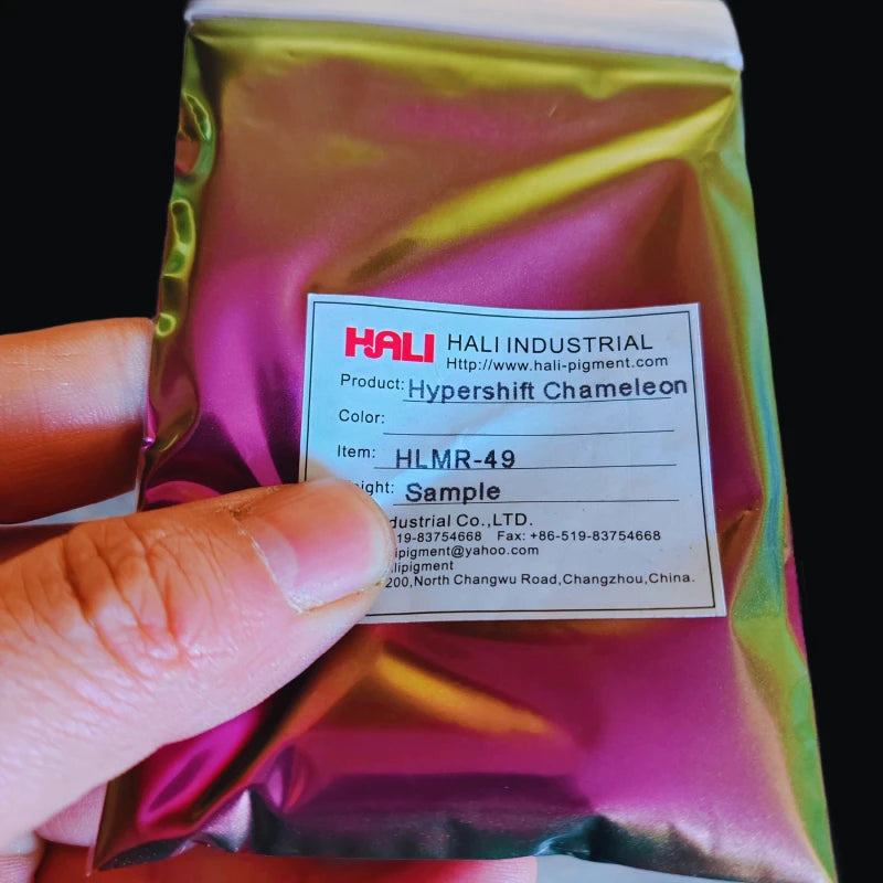 1G/Jar Super Chameleon Automotive Paint Pigment Powder Hypershift Chameleon Pigment Colorshift Blue/Red/Purple Item:HLMR-46