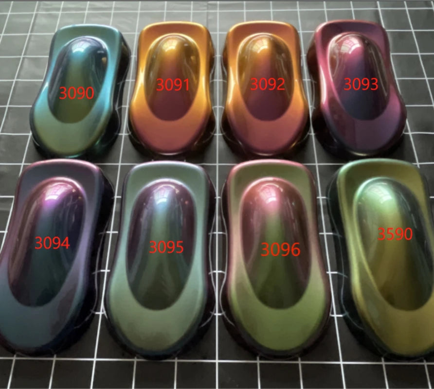 Chameleon Pigments Acrylic Powder Coating Dye Magic Discolored Pearlescent for Crafts Car Automotive Painting Decoration Arts - Sun Studio