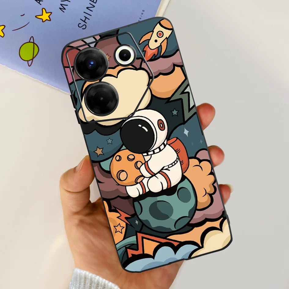 For Tecno Camon 20 Pro 5G Case 2023 Cute Love Heart Football Slim Cover Soft Silicone Funda For Tecno Camon20 Pro 5G CK8n Bumper - Sun Studio