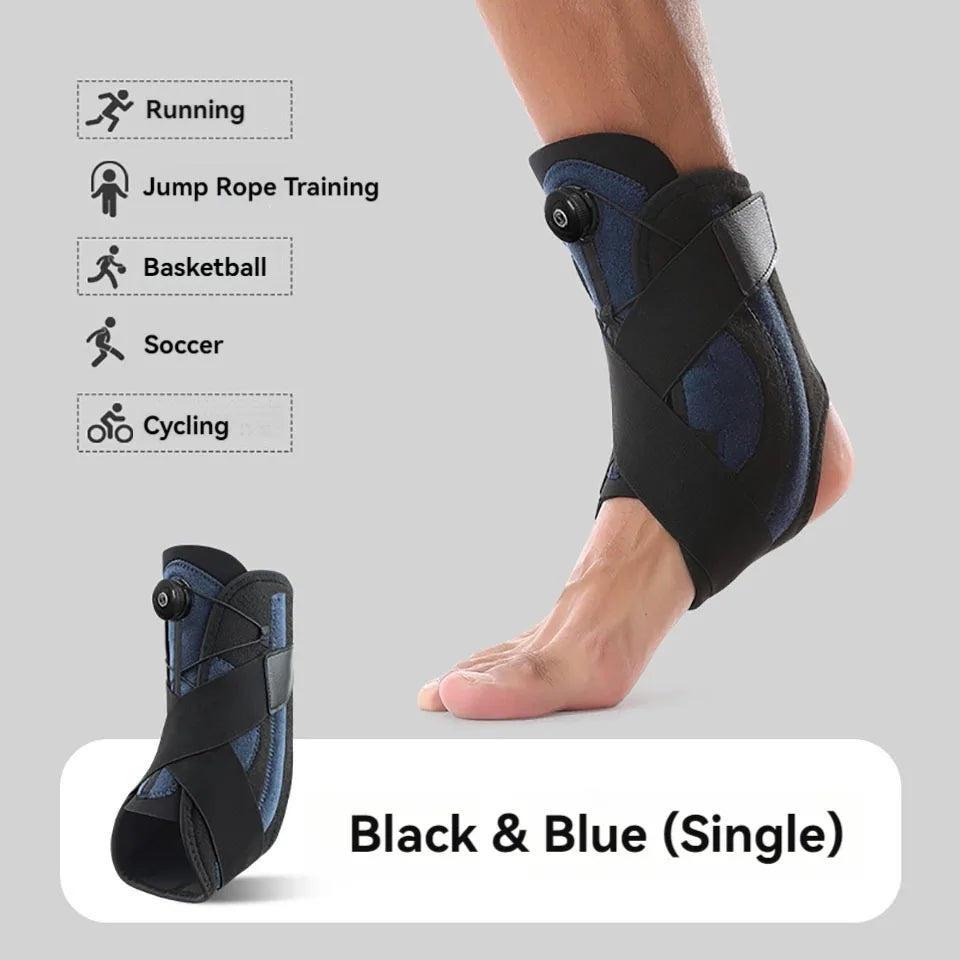 GOBYGO 1Pcs Sport Ankle Protectors Sprain Recovery Joint Protectors Pressurized Support Fixed Rehabilitation Men Women Unisex - Sun Studio