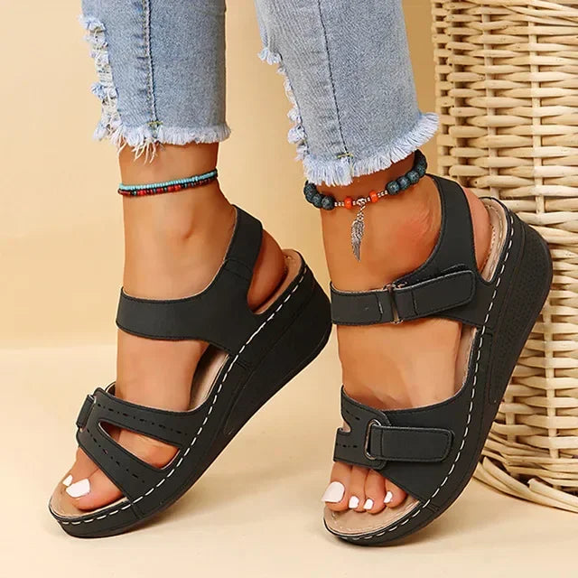 Summer Wedge Sandals for Women 2025 New Fashion Non Slip Beach Shoes Woman Lightweight Casual Platform Sandalias Mujer Plus Size - Sun Studio