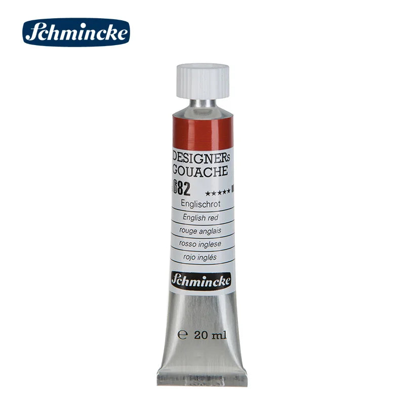 Germany Schmincke Designer Gouache Paint Tube 20ml Opaque Gouache Paint Professional Artist 48 Colors Drawing Art Supplies Cute - Sun Studio